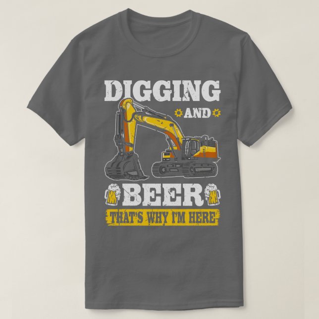 T-shirt Opérateur d'équipement lourd Funny Excavateur (Design devant)