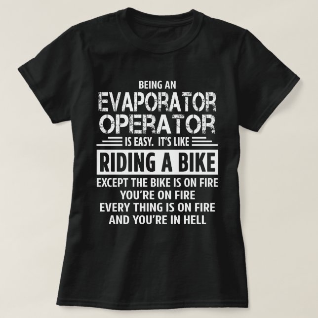 T-shirt Opérateur d'évaporateur (Design devant)