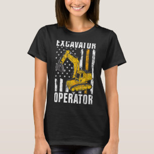 T-shirt Opérateur d'excavateur - Travailleur de constructi