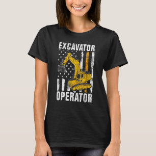 T-shirt Opérateur d'excavateur - Travailleur de constructi