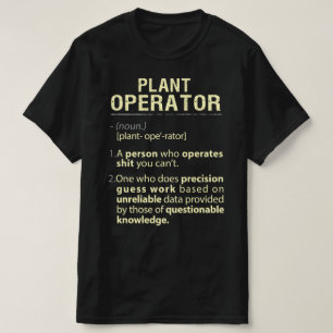 T-shirt Opérateur plante Définition américaine réelle