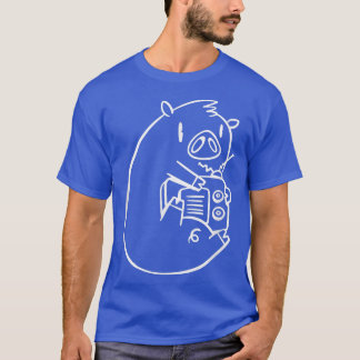 T-shirt Opérateur radio amateur vintage de cochon