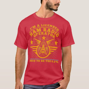 T-shirt Opérateur radio de jambon Je suis un professionnel