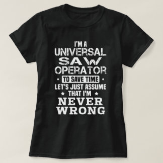 T-shirt Opérateur universel de scie
