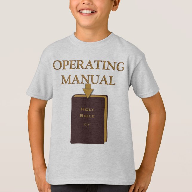 T-shirt Operating manual de Sainte Bible - chemise de (Devant)