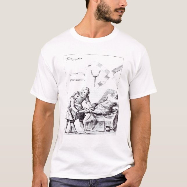 T-shirt Opération chirurgicale pour amputer une jambe (Devant)