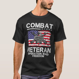 T-shirt Opération des anciens combattants de combat Iraq F