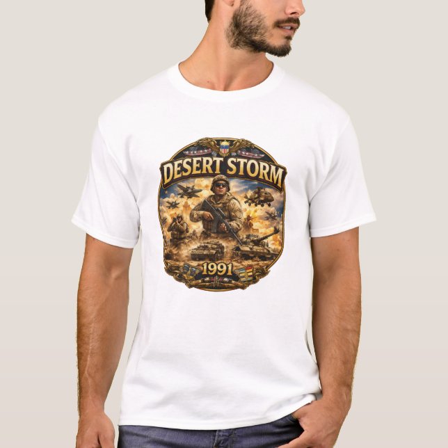 T-shirt Operation Desert Storm 1991 Commemorative  (Devant)