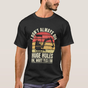 T-shirt Opération d'excavateur de machinerie lourde