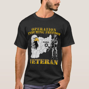 T-shirt Opération Enduring Freedom Oef Combat Vint vétéran