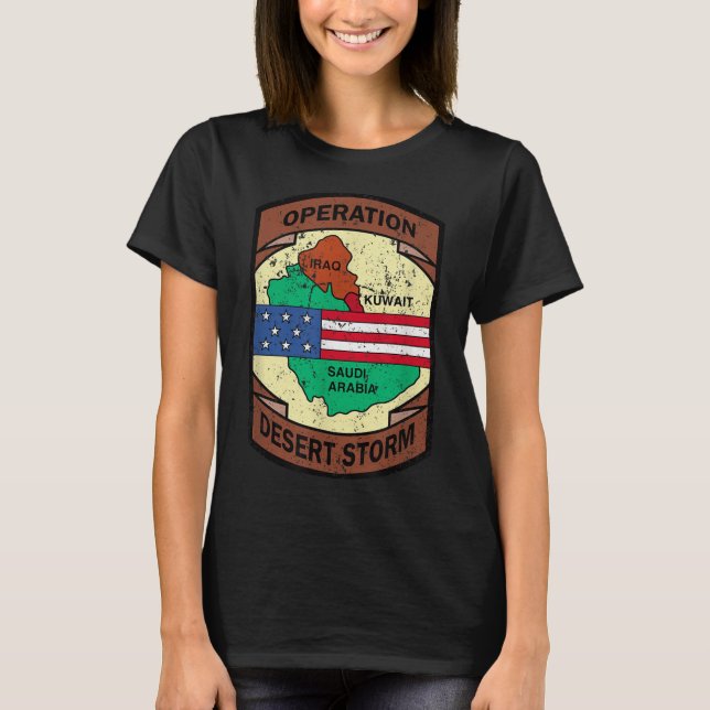 T-shirt Opération militaire de la guerre du Golfe Tempête  (Devant)