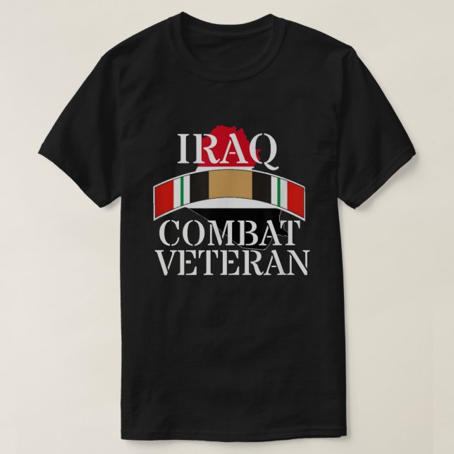 T-shirt Opération militaire Iraqi Freedom Iraq War Ribb (Design devant)