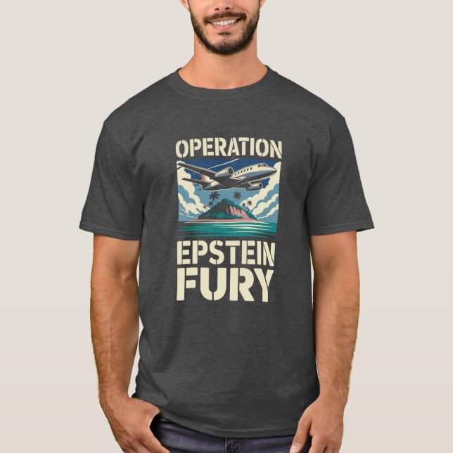 T-shirt Opération Tee Parodie de la Fureur d'Epstein (Devant)