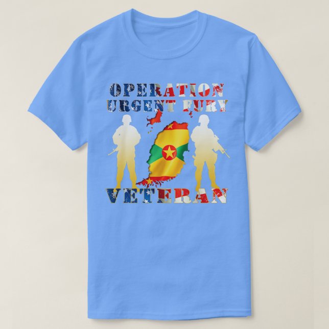 T-shirt Opération Urgent Fury Combat Vétérinaire Grenade C (Design devant)