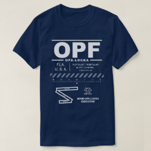 T-shirt OPF de l'aéroport exécutif de Miami-Opa Lo