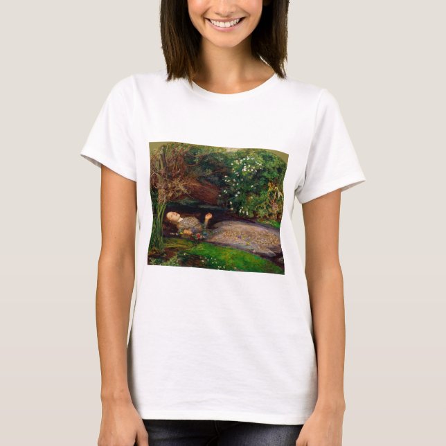 T-shirt Ophélie, John Everett Millais, 1851-1852 (Devant)