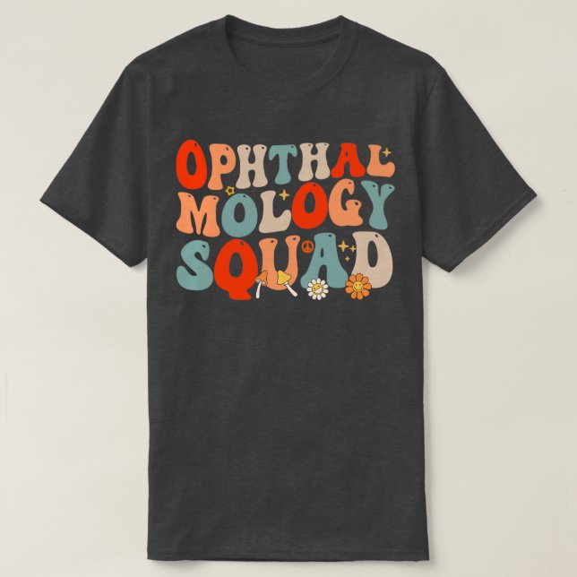 T-shirt Ophtalmologie Squad Retro Style 2 (Design devant)