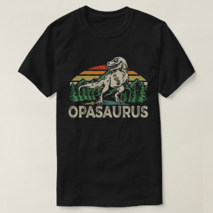 T-shirt Oposaurus Dinosaur Grandpa Saurus Fête des pères