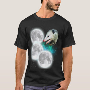 T-shirt Opossum à trois lunes - Possum à mème étrange