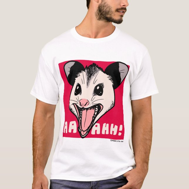 T-shirt Opossum "AHHH" (Devant)