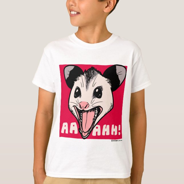T-shirt Opossum "AHHH"  (Devant)