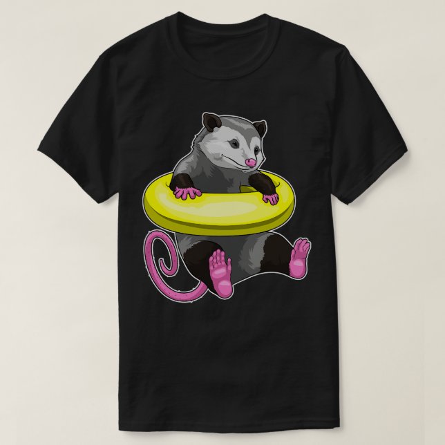 T-shirt Opossum Baignade Lifebuoy (Design devant)