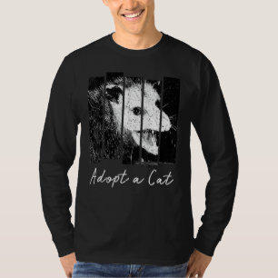 T-shirt Opossum de chat à adopter vintage