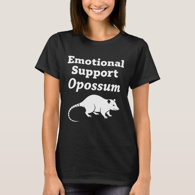 T-shirt Opossum de soutien émotionnel (Devant)