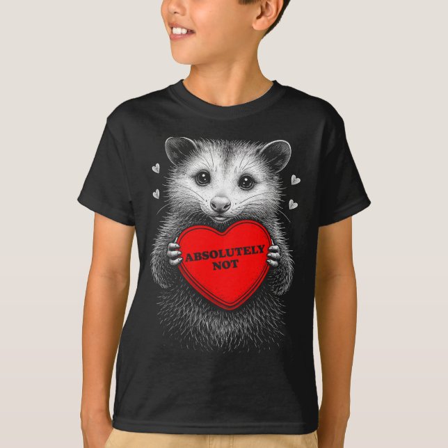 T-shirt Opossum Drôle Drôle Absolument Pas Anti (Devant)