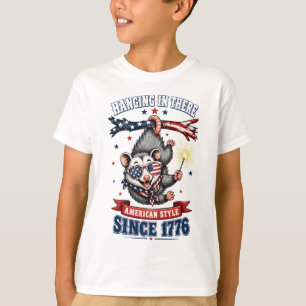 T-shirt Opossum du 4 juillet qui tient bon