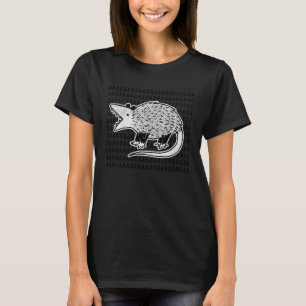 T-shirt Opossum hurle mignon mignon mème de bande de déche