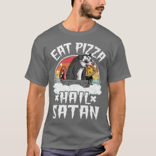 T-shirt Opossum Kids Punk Band Death Metal Eat Pizza Hail