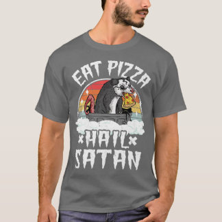 T-shirt Opossum Kids Punk Band Death Metal Eat Pizza Hail