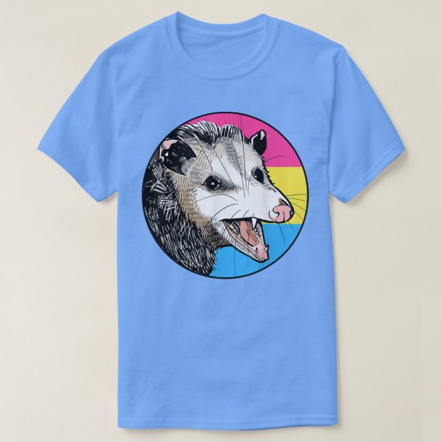 T-shirt Opossum Panseul drapeau Pan Pride LGBT Mois  (Design devant)