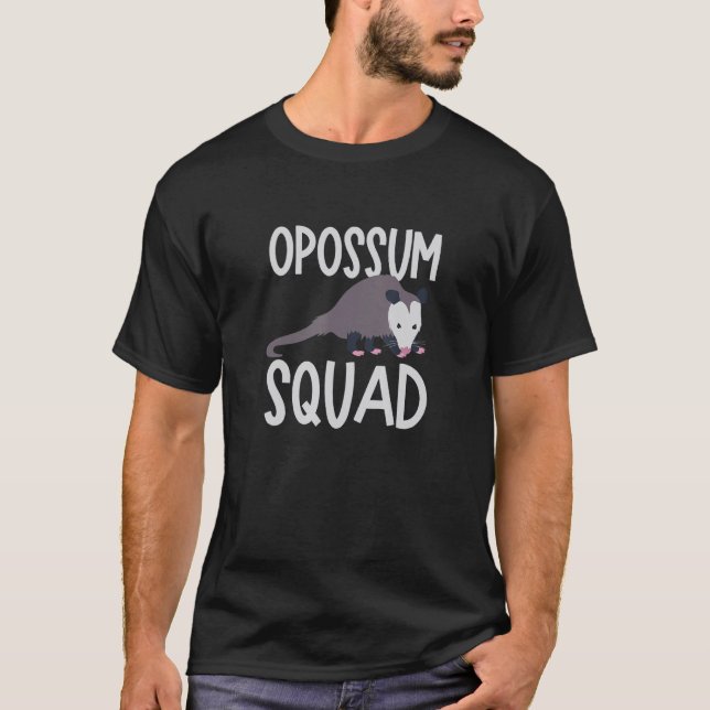 T-shirt Opossum Squad Cute Possum Ironic Saying Wildlife (Devant)