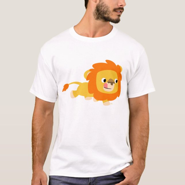 T-shirt opportuniste d'enfants de lion de bande (Devant)