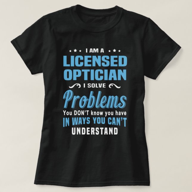 T-shirt Opticien agréé (Design devant)