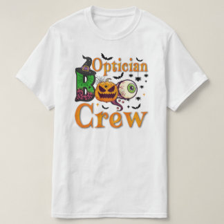 T-shirt Opticien Boo Crew Ghost Drôle Opticien Halloween