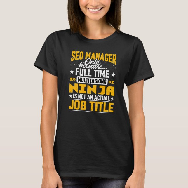 T-shirt Optimisation du moteur de recherche Directeurs Seo (Devant)