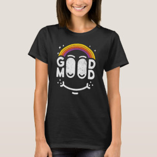 T-shirt Optimiste Bonne humeur bonne vibe rire positif v