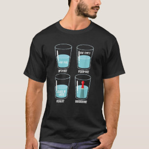 T-shirt Optimiste Pessimiste Réaliste Bassooniste Funny Ba