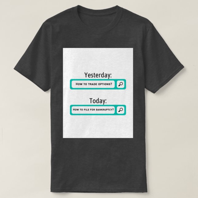 T-shirt Options amusantes Trading Stock Trading Jour Tradi (Design devant)