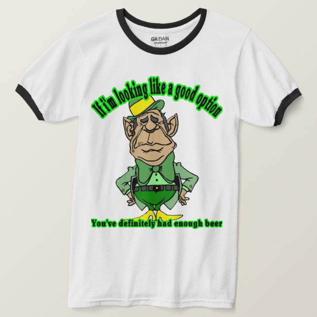 T-shirt Options de lutin drôles pour la Saint-Patrick (Design devant)