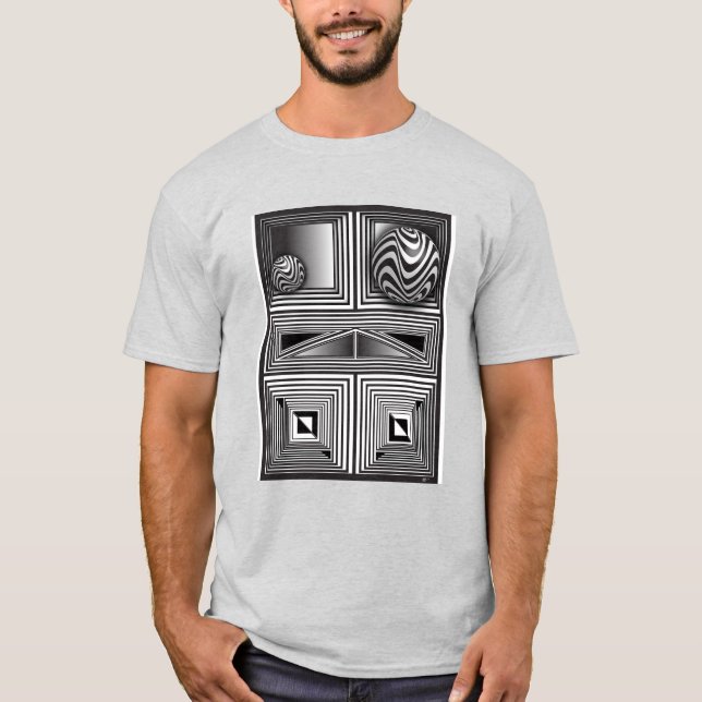 T-shirt Optique via Formes (Devant)