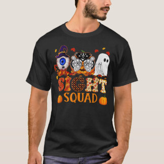T-shirt Optométriste Halloween Sight Squad sorcier Citroui