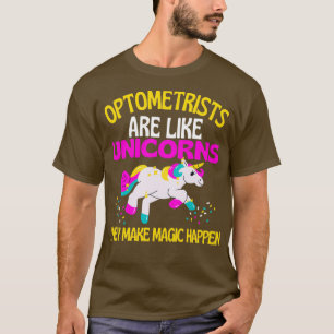 T-shirt Optométriste Unicorne Optométrie Magique