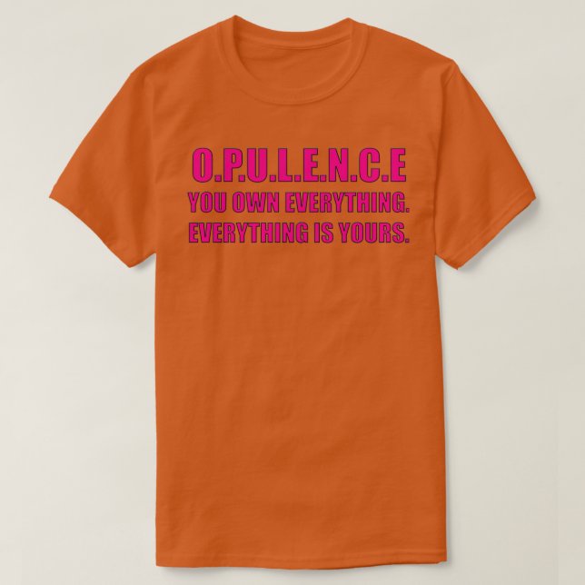 T-shirt OPULENCE Paris brûle (Design devant)