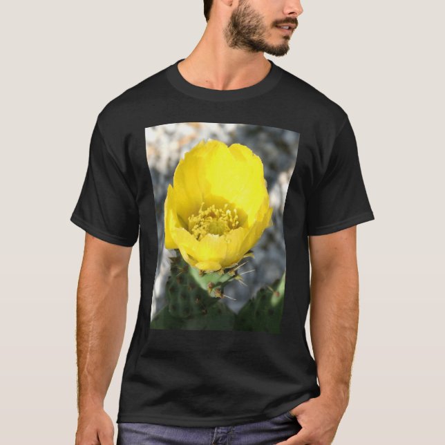 T-shirt Opuntia Ficus Indica Fleur De L'Oreille De Prickly (Devant)