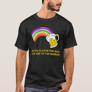 T-shirt Or à l'extrémité de l'arc-en-ciel
