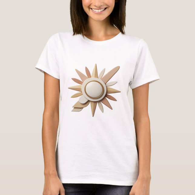 T-shirt Or ABSTRACT ART Conception Graphique Or Doré (Devant)